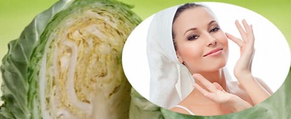 Cabbage mask to tighten the skin